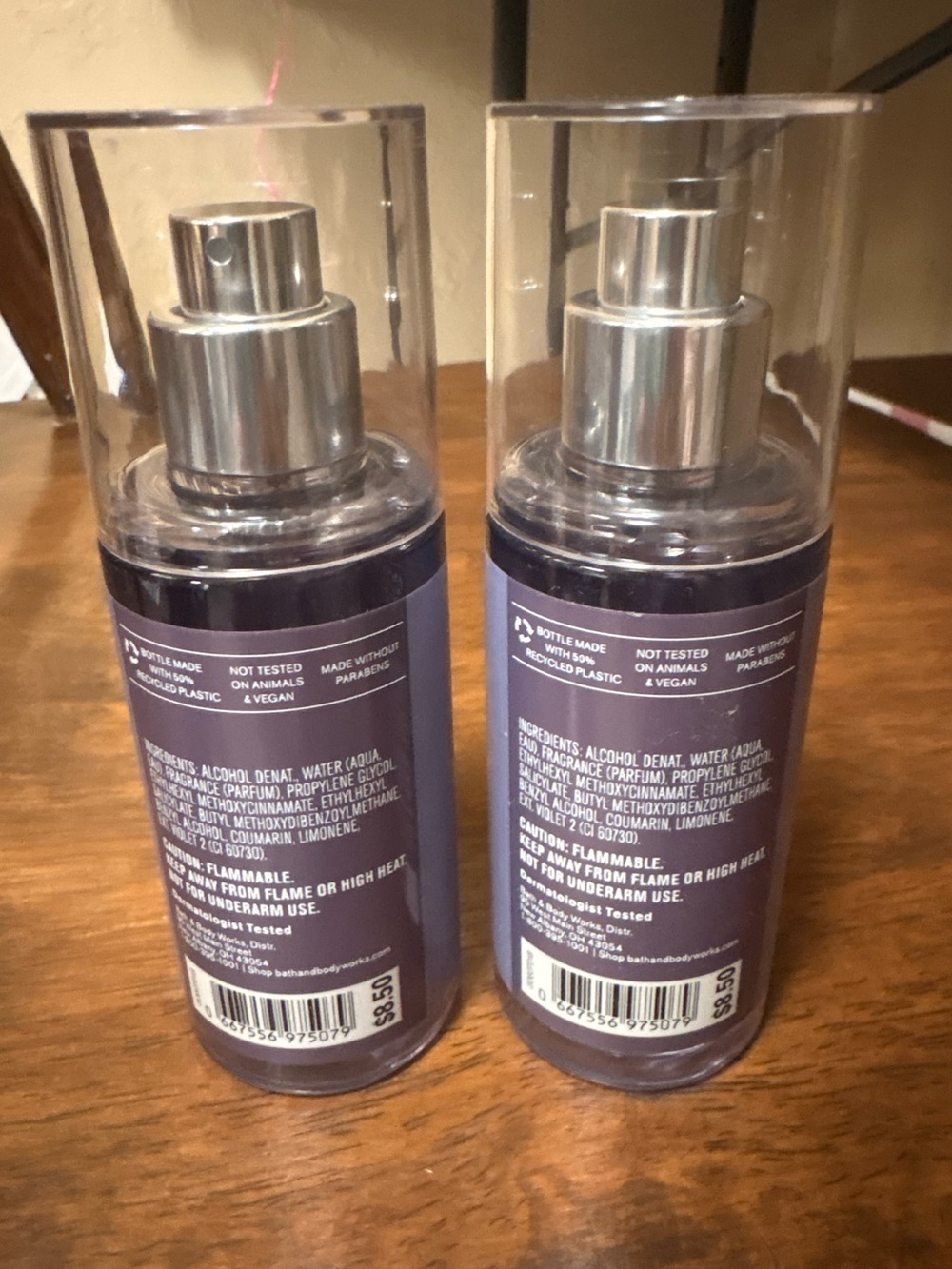 2pc set Bath & Body Works Sweet Whiskey Fine Fragrance Mist - Purple - Picture 4 of 4